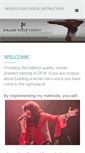 Mobile Screenshot of dallasvoicecoach.com